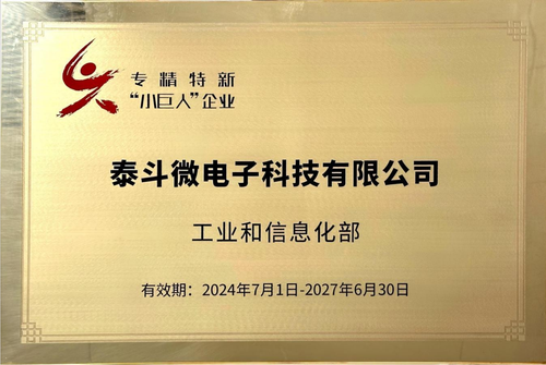 国家专精特新「小巨人」企业