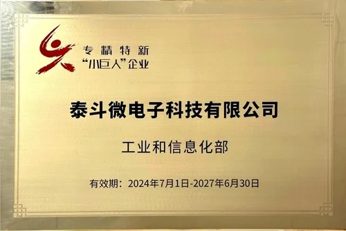 国家专精特新「小巨人」企业