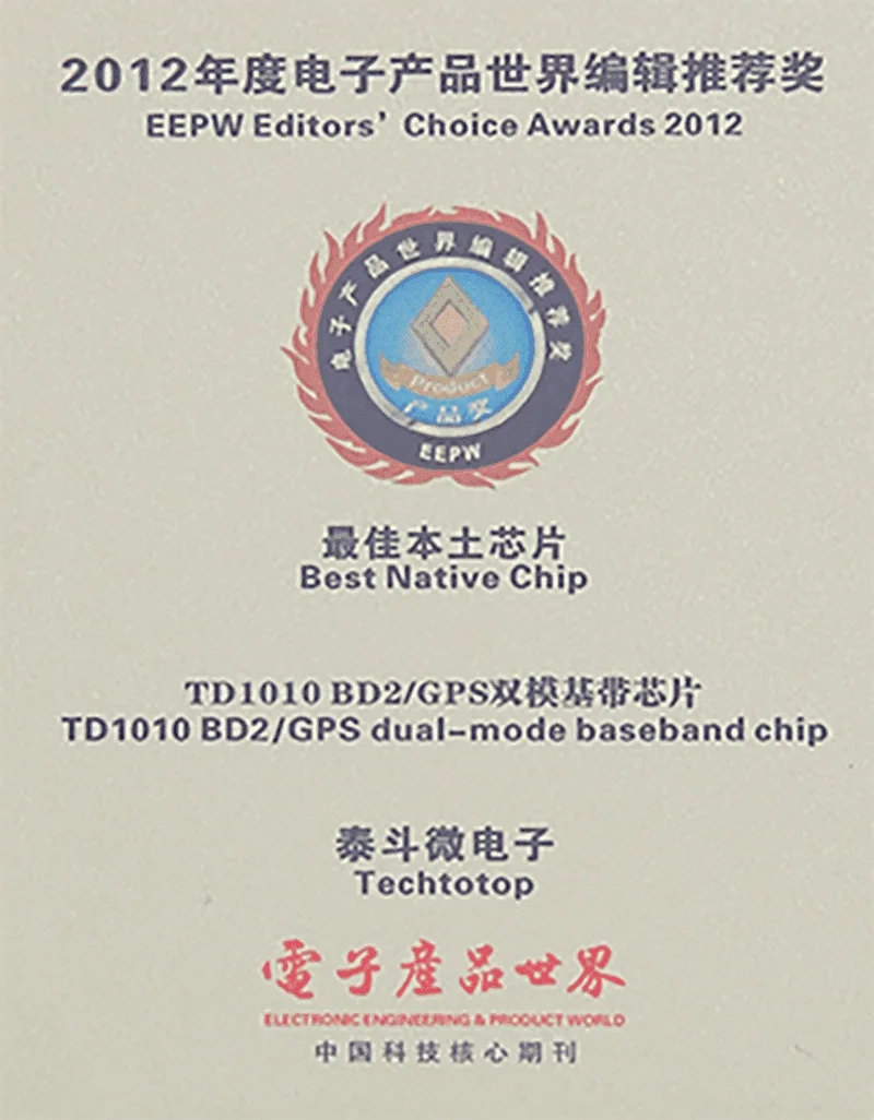 EEPW编辑推荐奖「最佳本土芯片」